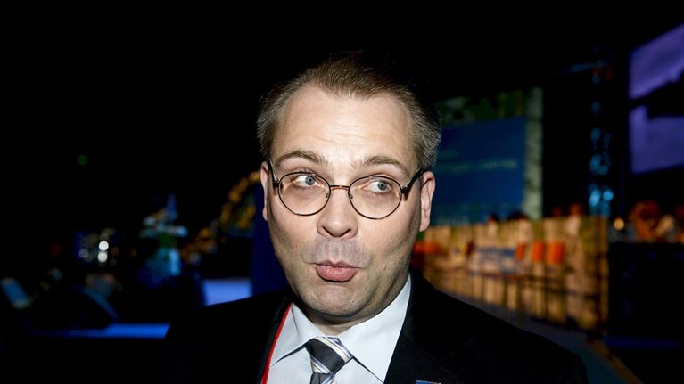 Jussi Niinistö perussuomalaisten puoluekokouksessa kesäkuussa 2013.
