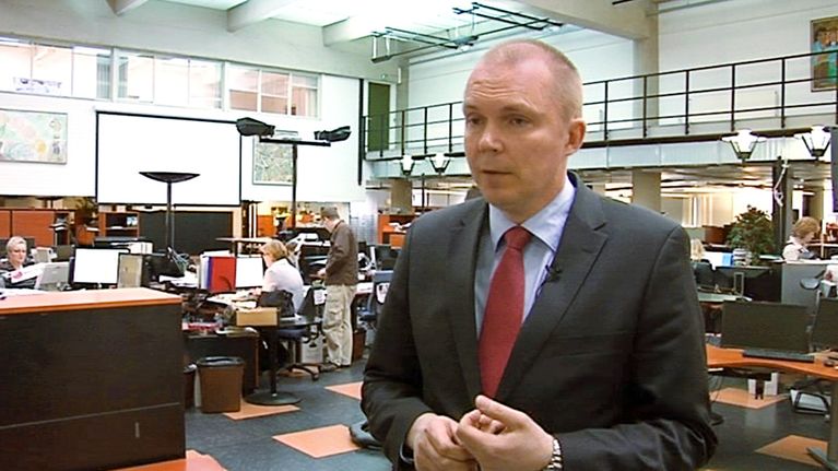 Kalevan päätoimittaja Markku Mantila.