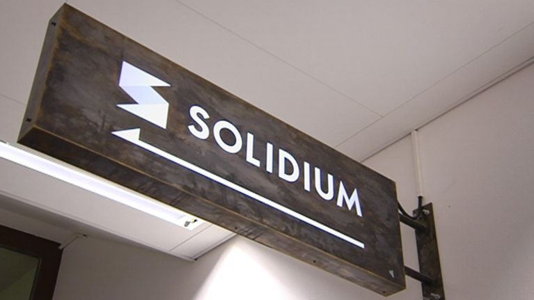 Solidiumin kyltti.