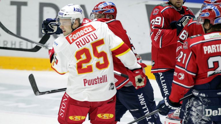Trevor Gillies ja Jarkko Ruutu