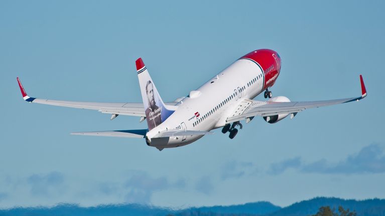 Norwegian lentoyhtiö lentokone