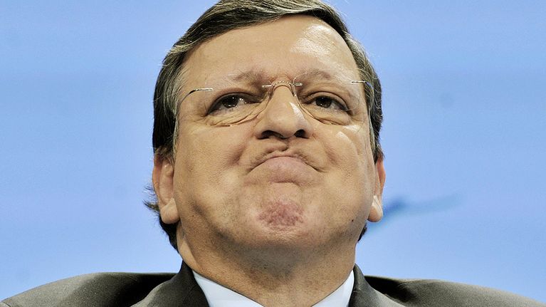 EU-komission puheenjohtaja José Manuel Barroso kuvattuna lehdistötilaisuudessa Brysselissä 22. tammikuuta 2014.