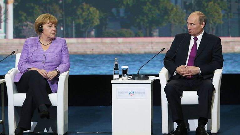 Angela Merkel ja Vladimir Putin
