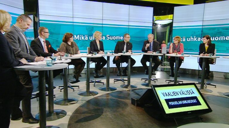 Kansanedustajat keskustelivat turvallisuus- ja puolustuspolitiikasta Ylen Vaalien välissä -ohjelmassa TV1:ssä keskiviikkona.