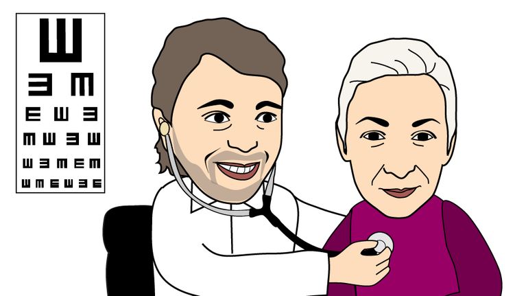 Saitko hyvää hoitoa lääkärissä? -grafiikka. 
