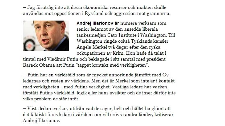 illarionov svenska dagbladet