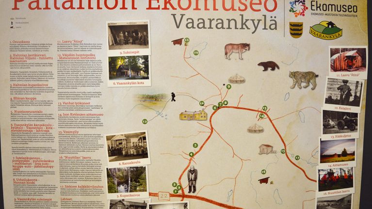 Paltamon Vaarabkylän perinnekartta.
