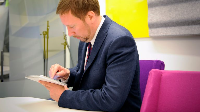 Vasemmistoliiton puheenjohtaja Paavo Arhinmäki.