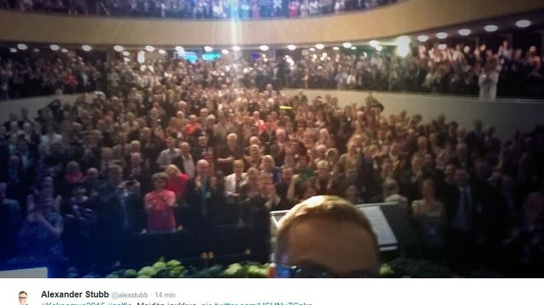 Kuvakaappaus Stubbin Twitter-tilistä.