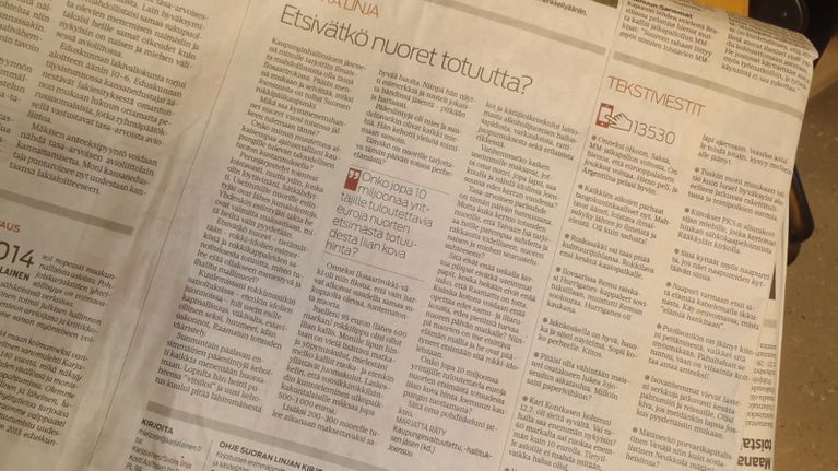 Marjatta Rädyn mielipidekirjoitus Karjalaisessa. 