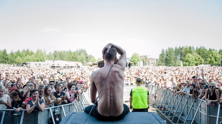 Olavi Uusivirta Ilosaarirockissa vuonna 2014.