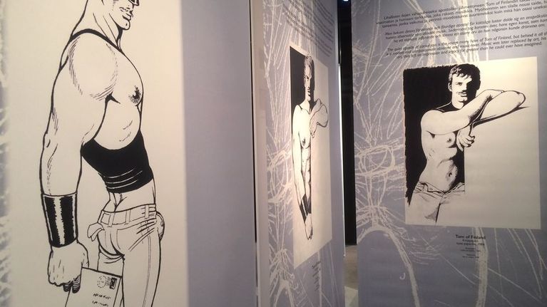 Tom of Finland näyttelykuvia Tampereelta