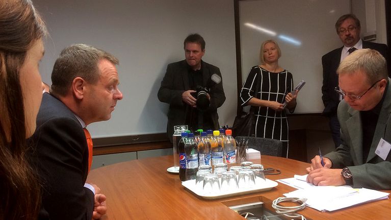 Jan Vapaavuori vieraili torstaina Oulussa kertomassa 50 miljoonan euron tukipaketista digtaalisten työpaikkojen luomiseen