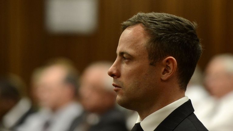 Oscar Pistorius oikeudessa.
