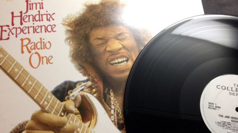 Jimi Hendrixin Radio One -lp:n kansi.