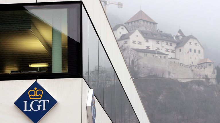 LGT-pankin konttori Liechtensteinin Vaduzissa.