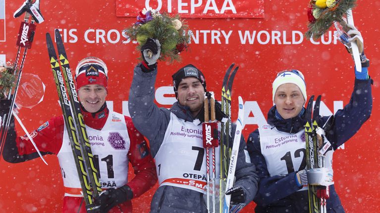 Ola Vigen Hattestad, Tomas Northug ja Toni Ketelä (oik.)