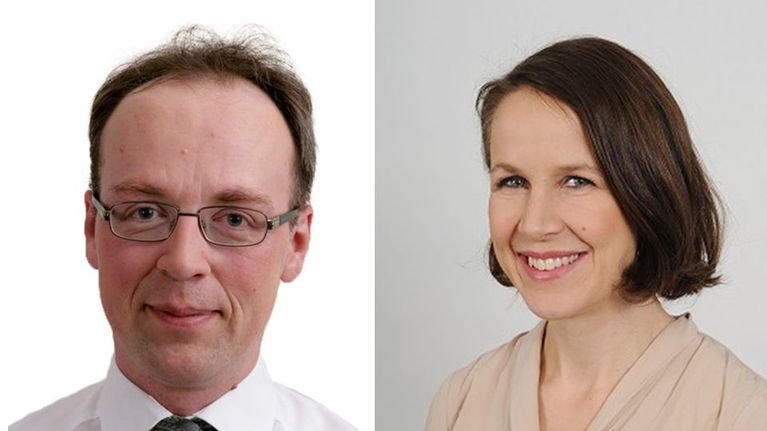 Jussi Halla-aho ja Veronika Honkasalo