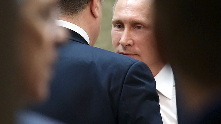 Petro Porošenko ja Vladimir Putin.
