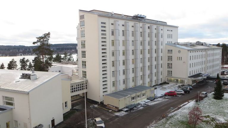 Savonlinnan keskussairaala joulukuussa 2014