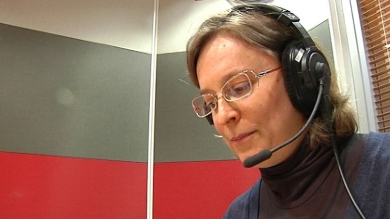 Natalia Giloeva lukee karjalankielisiä uutisia