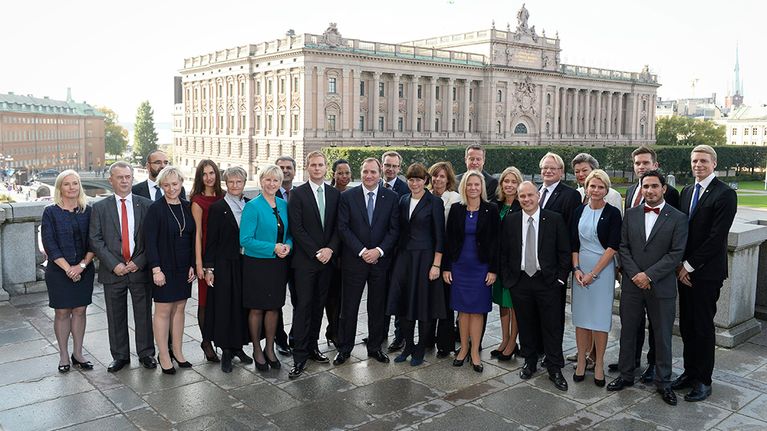 Ruotsin hallitus vastavalittuna 3. lokakuuta 2014