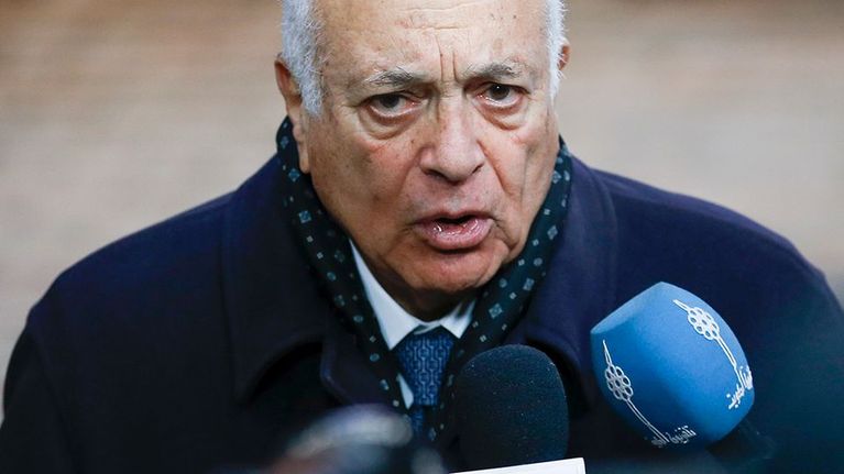 Arabiliiton puheenjohtaja Nabil Elaraby