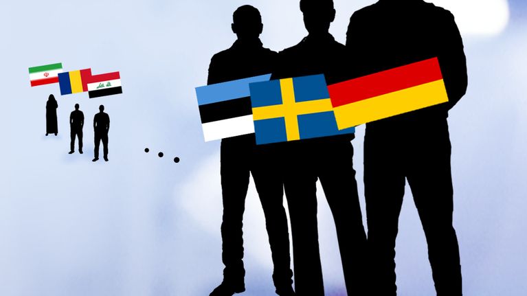 Mieluisimmat maahanmuuttajat -grafiikka.