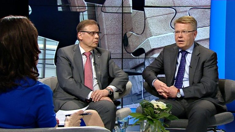 SAK:n puheenjohtaja Lauri Lyly ja EK:n toimitusjohtaja Jyri Häkämies