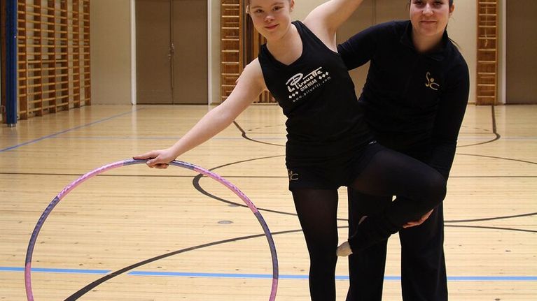 Saga Hänninen ja valmentaja Mari Mieskonen