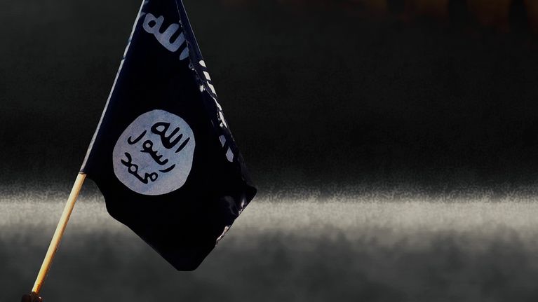 ISIS-järjestön lippu.