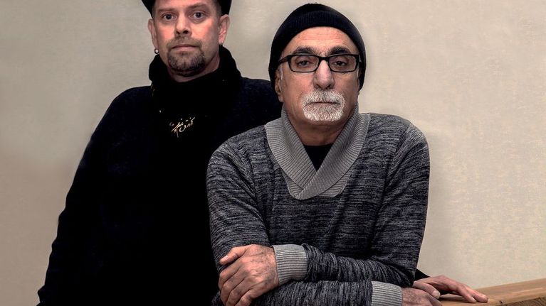 Kalle Hamm (vas.) ja Dzamil Kamanger.