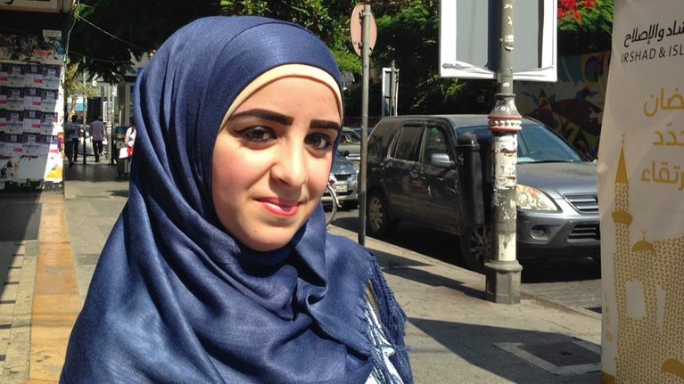 Libanonilainen Zainab al-Ghazi.