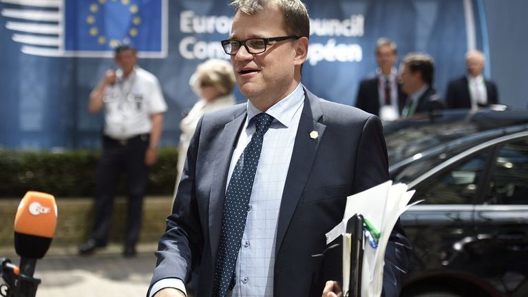 Pääministeri Juha Sipilä Brysselissä 25. kesäkuuta.