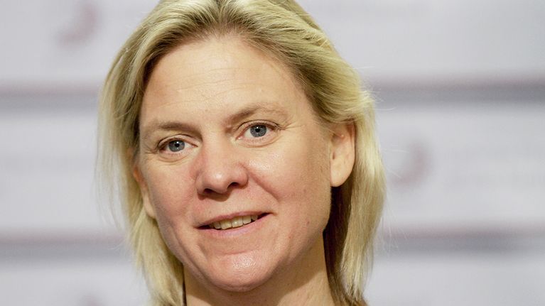 Ruotsin valtiovarainministeri Magdalena Andersson.