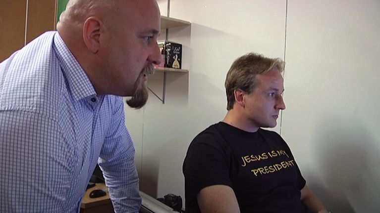 ViaDia-yhdistyksen Pekka Matilainen ja Lasse Tikkinen.