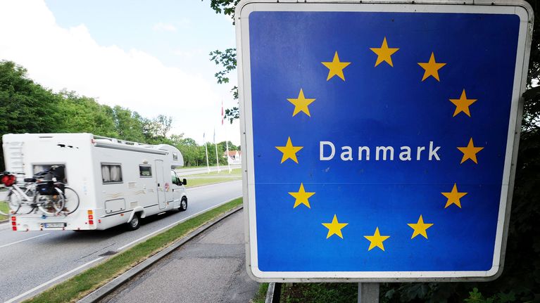 Tanskan ja Saksan välinen rajanylityspaikka.