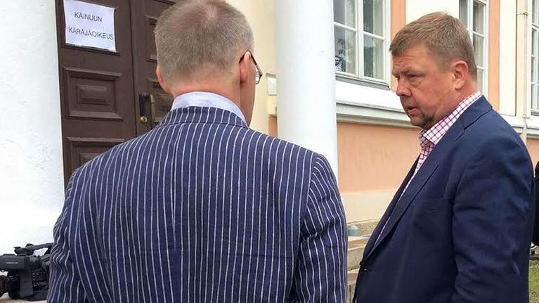Pekka Perä Talvivaara-oikeudenkäynnin alkaessa 4.8.2015