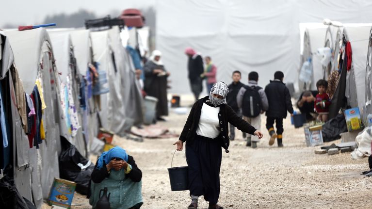 Syyrialaispakolaisten leiri Turkissa