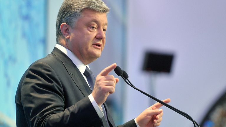 Ukrainan presidentti Petro Poroshenko kuvattuna Kiovassa 11. syyskuuta 2015. 