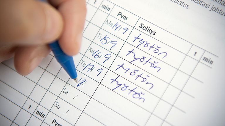 Työttömyyskorvauksen hakukaavake