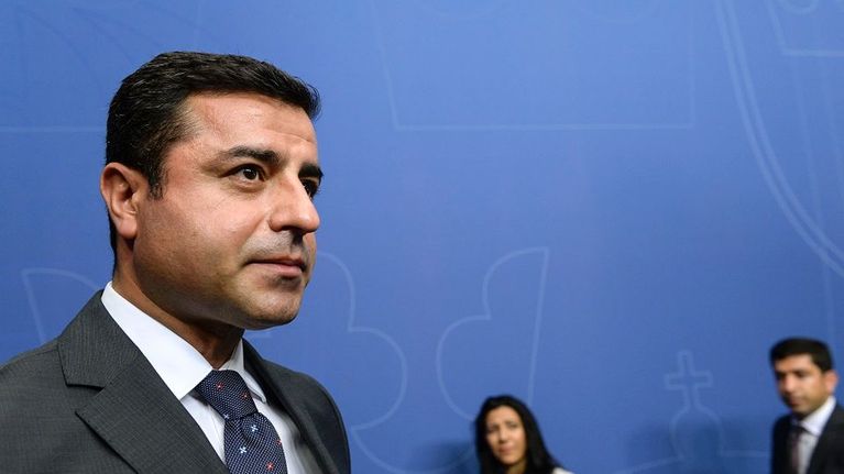 Turkin kurdimielisen Kansojen demokraattisen puolueen (HDP) johtaja Selahattin Demirtas.