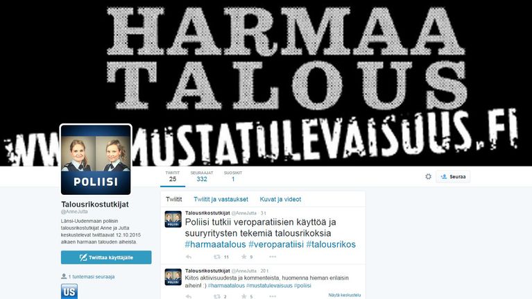 Kuvankaappaus Twitterista.