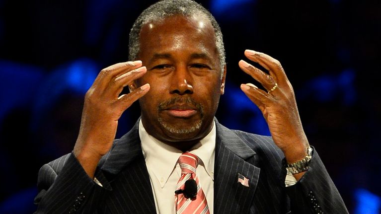 Republikaanien esivaaliehdokas Ben Carson.