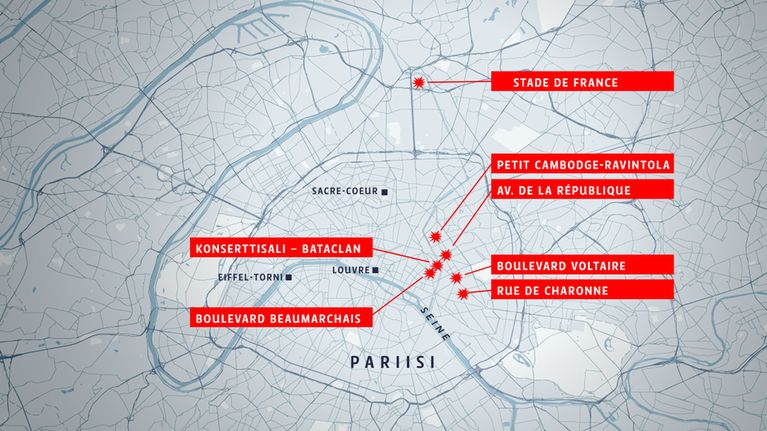 Pariisin kartta