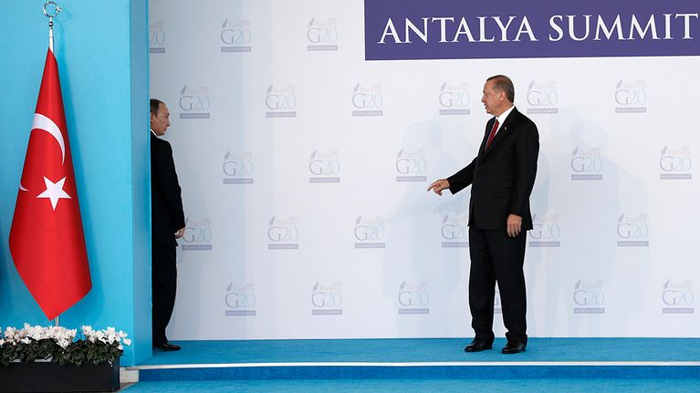 Recep Tajjip Erdogan ja Vladimir Putin.