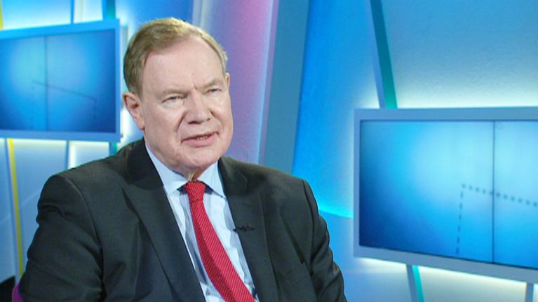 Suomen entinen pääministeri Paavo Lipponen Ylen Ykkösaamussa.