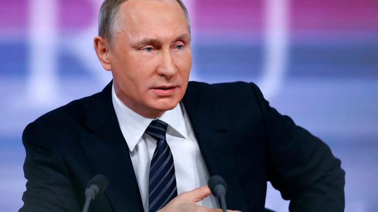 Putin vastasi toimittajien kysymyksiin vuosittaisessa lehdistötilaisuudessa Moskovassa.