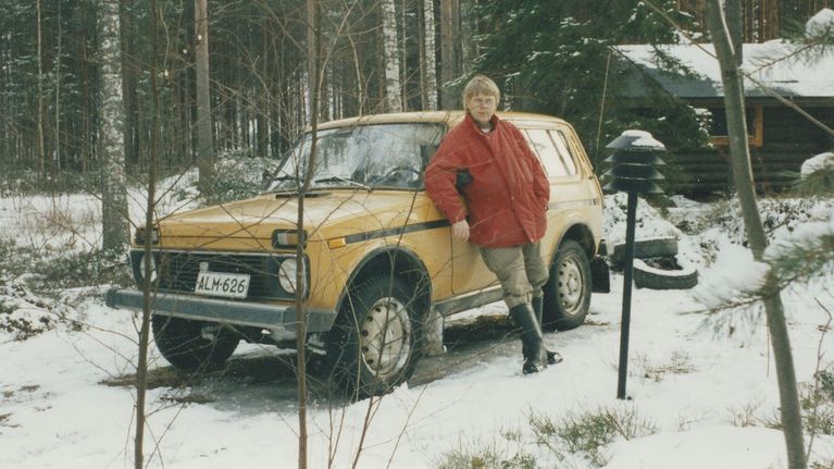 Lada-harrastaja Raimo Laitinen 1980-luvulla.