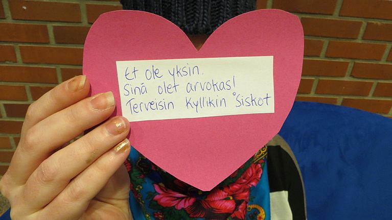 Kyllikin Siskojen sydänviesti.